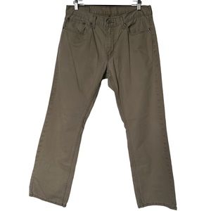 Levis 559 33x32 Mens Jeans Beige Khaki Relaxed Straight Mid Rise White Tab Denim